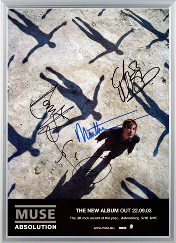 Muse - Absolution Signed Music Print